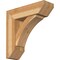 Ekena Millwork Thorton Slat Rough Sawn Bracket w/ Offset Brace, Western Red Cedar, 8"W x 26"D x 26"H BKT0806X26X26THR06RWR - alternate 1